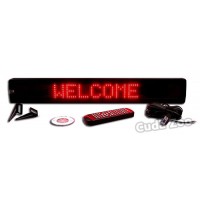 Affordable LED NS-500UR Ultra RED Programmable Message Sign, 4 x 26